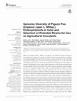 Research paper thumbnail of Genomic Diversity of Pigeon Pea (Cajanus cajan L. Millsp.) Endosymbionts in India and Selection of Potential Strains for Use as Agricultural Inoculants