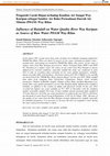 Research paper thumbnail of Pengaruh Curah Hujan terhadap Kualitas Air Sungai Way Kuripan sebagai Sumber Air Baku Perusahaan Daerah Air Minum (PDAM) Way Rilau