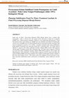 Research paper thumbnail of Perencanaan Kolam Stabilisasi Untuk Penanganan Air Lindi (Leachate) Pada Calon Tempat Pembuangan Akhir (TPA) Kabupaten Mesuji