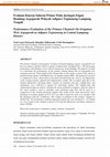 Research paper thumbnail of Evaluasi Kinerja Saluran Primer Pada Jaringan Irigasi Bendung Argoguruh Wilayah Adipuro Tegineneng Lampung Tengah