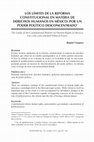 Research paper thumbnail of The Limits of the Constitutional Reform on Human Rights in Mexico: For a De-concentrated Political Power