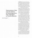 Research paper thumbnail of Taxonomies of Sex and the Politics of Disambiguation: The Androginos in Tosefta Bikurim