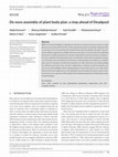 Research paper thumbnail of De novo assembly of plant body plan: a step ahead of Deadpool