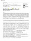 Research paper thumbnail of Teacher Education for Sustainable Development: A Review of an Emerging Research Field