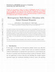 Research paper thumbnail of Heterogeneous Multi-resource Allocation with Subset Demand Requests