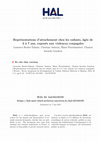 Research paper thumbnail of Représentations d’attachement chez les enfants, âgés de 3 à 7 ans, exposés aux violences conjugales