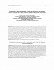 Research paper thumbnail of Estimación de la profundidad de trabajo de anzuelos de un palangre atunero prototipo de la flota de altura de Isla de Margarita (Venezuela)