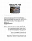 Research paper thumbnail of Politics of Climate Change Syllabus