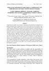 Research paper thumbnail of Effects of Nepotism on the Ethical Competence and Performance of Public Institutions in Nigeria