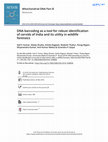 Research paper thumbnail of DNA barcoding as a tool for robust identification of cervids of India and its utility in wildlife forensics