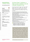 Research paper thumbnail of Soil-derived Nature's Contributions to People and their contribution to the UN Sustainable Development Goals