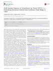 Research paper thumbnail of Draft Genome Sequence of Acinetobacter sp. Strain YZS-X1-1, a Denitrifying Bacterium Isolated from Freshwater Pond Sludge in China