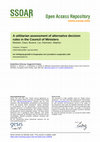 Research paper thumbnail of A Utilitarian Assessment of Alternative Decision Rules in the Council of Ministers