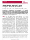 Research paper thumbnail of Second-harmonic generation in silicon waveguides strained by silicon nitride