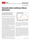 Research paper thumbnail of Second-order nonlinear silicon photonics