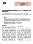 Research paper thumbnail of Bidirectional ventricular tachycardia in rheumatic fever reactivation