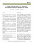 Research paper thumbnail of T-Peak to T-End Improvements After Beta-Blocker Administration in Peripartum Cardiomyopathy Patients