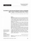 Research paper thumbnail of Correlation Of Left Ventricular Ejection Fraction And Spatial Qrs-T Angle In Old Myocardial Infarct Patient