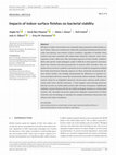 Research paper thumbnail of Impacts of indoor surface finishes on bacterial viability