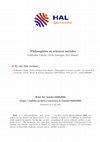 Research paper thumbnail of Philosophies et sciences sociales : les enjeux de la conversion