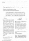 Research paper thumbnail of Preliminary study of software tracker usage to analyze inhibitory style on free fall movie events