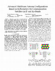 Research paper thumbnail of Advanced Multibeam Antenna Configurations Based on Reflectarrays: Providing Multispot Coverage With A Smaller Number of Apertures for Satellite Communications in the K and Ka Bands