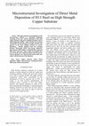 Research paper thumbnail of Microstructural investigation of direct metal deposition of H13 steel on high strength copper substrate