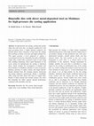 Research paper thumbnail of Bimetallic dies with direct metal-deposited steel on Moldmax for high-pressure die casting application