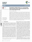 Research paper thumbnail of Geographical differentiation of a monovarietal olive oil using various chemical parameters and mid-infrared spectroscopy