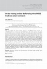 Research paper thumbnail of On de-risking and de-dollarizing intra-BRICS trade via smart contracts