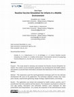 Research paper thumbnail of Routine Vaccine Simulation for Infants in a Mobile Environment