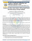 Research paper thumbnail of Analysis of solar water heater with aerogel-based thermal energy storage medium