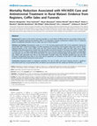 Research paper thumbnail of Mortality Reduction Associated with HIV/AIDS Care and Antiretroviral Treatment in Rural Malawi: Evidence from Registers, Coffin Sales and Funerals