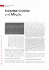 Research paper thumbnail of Moderne Knechte und Mägde