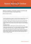 Research paper thumbnail of Climates of suspicion: ‘chemtrail’ conspiracy narratives and the international politics of geoengineering