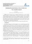 Research paper thumbnail of V. Spyrakou, Rethinking International Relations in Times of Global Crisis - the Cosmopolitan Approach, Journal of Modern Education Review, USA  2021, Volume 11, No. 12, pp. 1373–1380