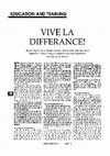 Research paper thumbnail of Vive la differance!