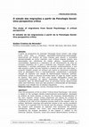 Research paper thumbnail of O estudo das migrações a partir da Psicologia Social: Uma perspectiva crítica The study of migrations from Social Psychology: A critical perspective El estudio de las migraciones a partir de la Psicología Social: Una perspectiva crítica