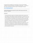 Research paper thumbnail of Corporate Accountability for Involvement in Gross Human Rights Violations During the Brazilian Civil-Military Dictatorship -The Role of the Truth Commissions and the Case of Volkswagen Do Brasil