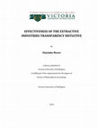 Research paper thumbnail of Effectiveness of the Extractive Industries Transparency Initiative