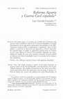 Research paper thumbnail of Reforma Agraria y Guerra Civil española