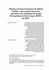 Research paper thumbnail of Objetivos de Desenvolvimento do Milênio (ODM): o que se pode esperar dos indicadores nos municípios da Região Metropolitana de Porto Alegre (RMPA) até 2015?