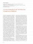 Research paper thumbnail of La reconnaissance de l'architecture moderne en Wallonie