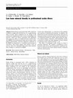 Research paper thumbnail of Low bone mineral density in professional scuba divers