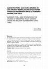 Research paper thumbnail of Elementos para una nueva síntesis en los estudios sobre las organizaciones sindicales argentinas bajo el gobierno militar (1976-1983)