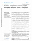 Research paper thumbnail of Nonmotor gastrointestinal disorders in older patients with Parkinson’s disease: is there hope?