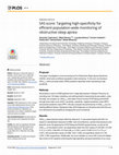 Research paper thumbnail of SAS score: Targeting high-specificity for efficient population-wide monitoring of obstructive sleep apnea