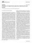 Research paper thumbnail of Prevention of angle-closure glaucoma: balancing risk and benefit