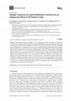 Research paper thumbnail of Simple Analysis of Lipid Inhibition Activity on an Adipocyte Micro-Cell Pattern Chip