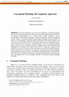 Research paper thumbnail of Conceptual Modeling: the Linguistic Approach